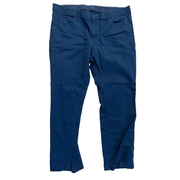 Perry Ellis portfolio mens cotton pants navy size 38x30 - Picture 1 of 4